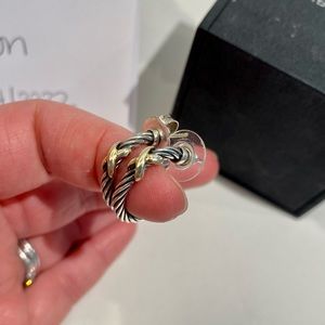 David Yurman Cable Cross Earrings